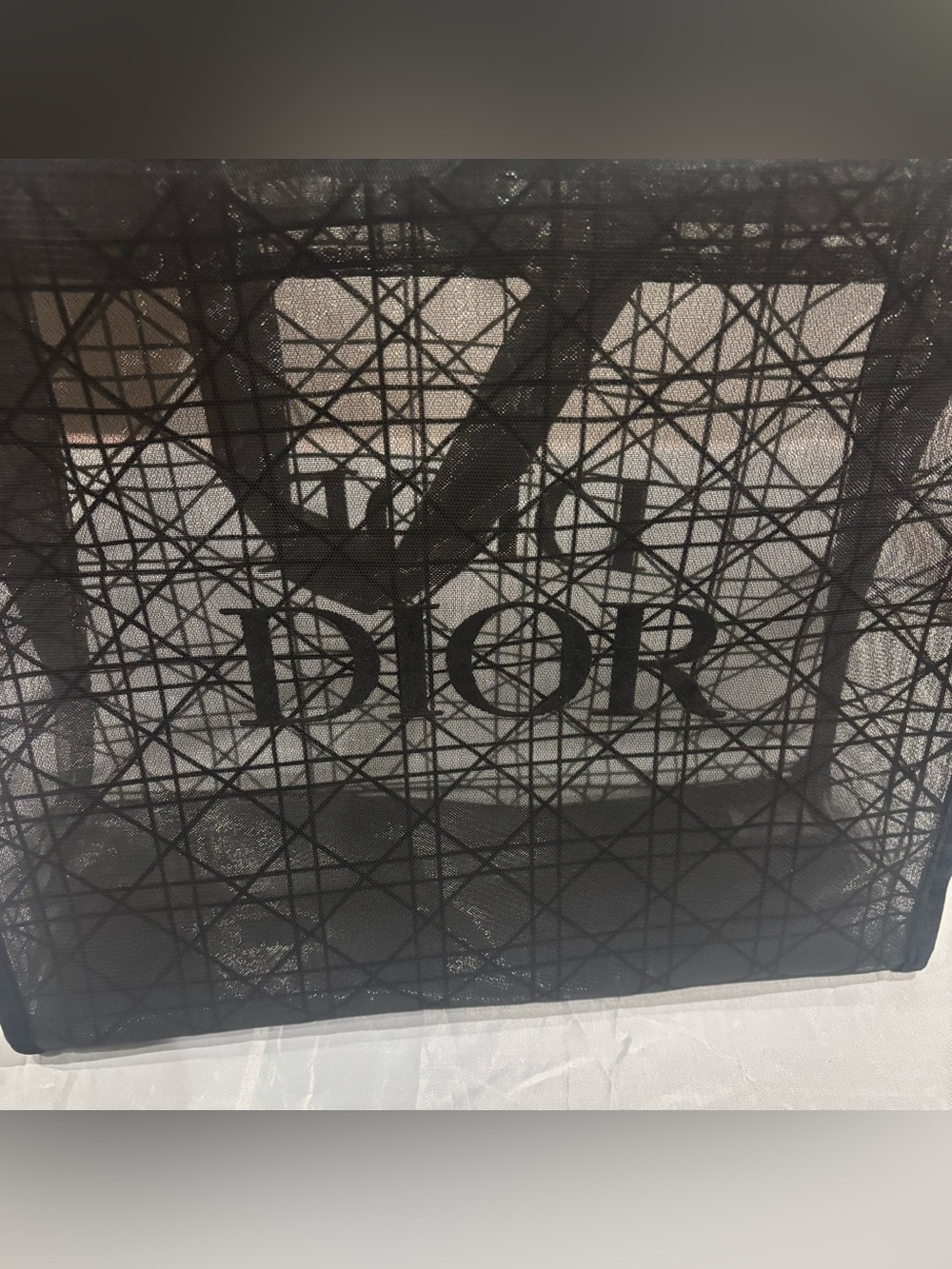 Dior Black Mesh Tote